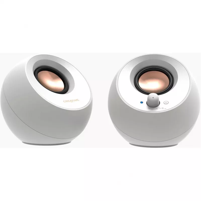 Creative Labs Pebble V3 Balts Vadu un Bezvadu 10 W