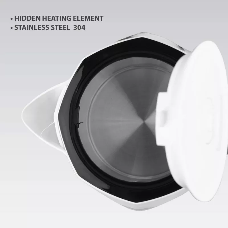 Elektriskā tējkanna Maestro MR-058-balta 1,8 L, 2000 W, bezvada, noņemams filtrs