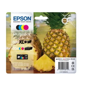 Epson 604XL tintes kasetne 4 gab. Oriģināls Augsta (XL) ietilpība Melna, Ciāna, Purpursarkana, Dzeltena