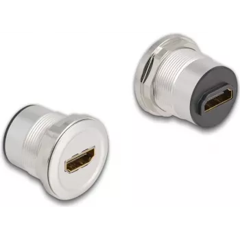 DeLOCK 88191 kontaktligzda 2 x HDMI melna, sudrabota