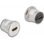 DeLOCK 88191 kontaktligzda 2 x HDMI melna, sudrabota