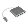 SilverStone SST-EP08C - USB 3.1 Type-C Adapteris uz HDMI/USB Type C/USB Type A - Sudraba