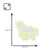 LED Neona Zīme MANTA SNL103WH — Zirga motīvs, balta