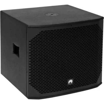 Subwoofer Omnitronic AZX-118 450W aktīvais PA zemfrekvences skaļrunis, 18 collu draiveris