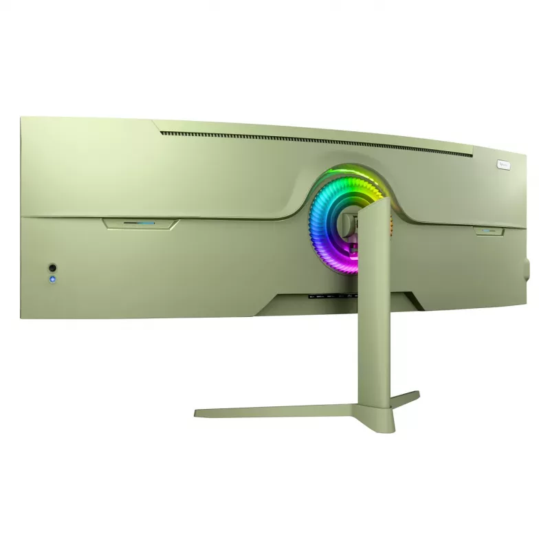 Izliekts datora monitors Arozzi Nova 49 collas (124,5 cm) Dual QHD 5120×1440 LED VA, 4 ms, zaļš