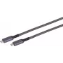 USB kabelis S/CONN 14-75007 USB 3.2 Gen 2 2m USB C Melns Balts