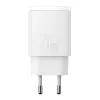 Sienas lādētājs Baseus Compact 1x USB-A + 1x USB-C 3A, kompakts ceļojuma adapteris