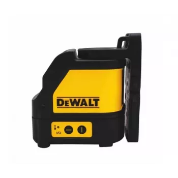 DeWALT DW088CG lāzera nivelieris — zaļš stars, horizontāls/vertikāls, 30 m diapazons, statīva vītne 1/8 collas, AA baterija (1 iekļauta), 3× atbalsts