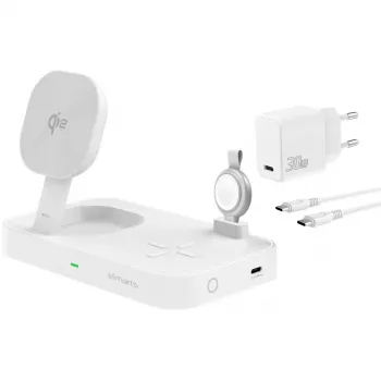 4smarts 540999 strāvas adapteris, balts