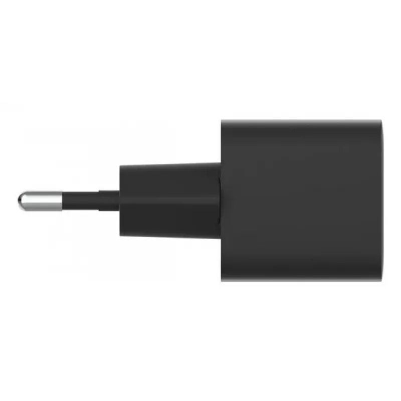 Maiņstrāvas iekštelpu lādētājs Belkin BoostCharge 25W USB-C PD/PPS, 1 m kabelis, melns — spēļu konsolēm, viedtālruņiem, planšetdatoriem