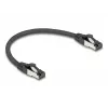 Tīkla kabelis DeLOCK 80566 RJ-45 Cat8.1 0,25 m Melns