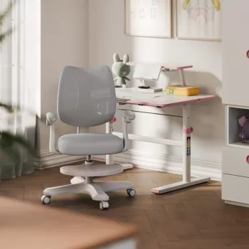 Biroja grozāmais krēsls mark adler Junior 4.6 pelēka — kompakts ergonomisks darba krēsls