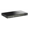 D-Link 52 portu gigabita krautnējams PoE+ viedais pārvaldāmais slēdzis ar 4 x 10G SFP+ portiem
