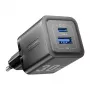 Vention FEQB0-EU iekštelpu maiņstrāvas ātrais lādētājs 30 W, 1x USB-C, melns — viedtālrunim, planšetdatoram, viedpulkstenim, austiņām