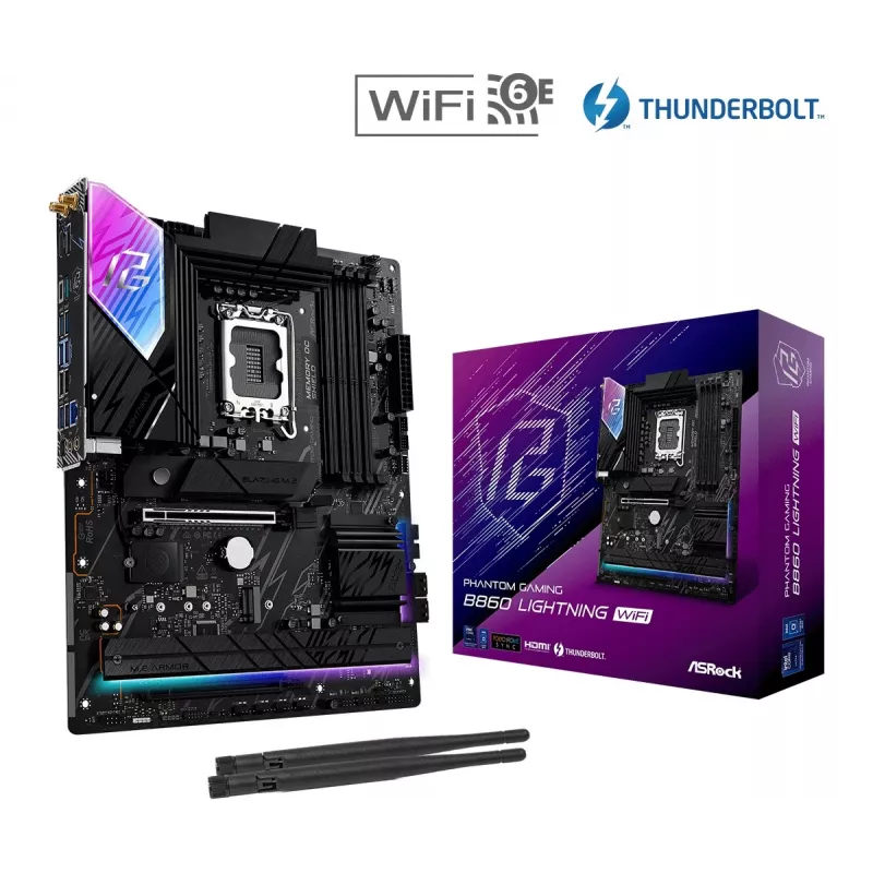 ASRock B860 Lightning WiFi ATX mātesplate