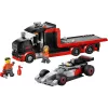 LEGO CITY 60493 F1 izstādes kravas auto ar Audi F1 sacīkšu auto