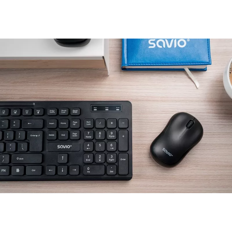 Bezvadu pele SAVIO MB-03, Bluetooth saskarne, 1000 DPI, AA baterija, 99×60×39 mm, 51 g, komplektā uztvērējs