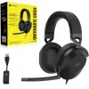 Austiņas CORSAIR HS65 SURROUND vadu spēļu austiņas, supra-aural, 3,5 mm + USB adapteris, 32 Ω, 282 g, oglekļa
