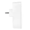 Strāvas sadalītājs MACLEAN MCE248 F/W — 3 maiņstrāvas kontaktligzdas (1×16A, 2×6A) + 4×USB (2×A, 2×C PD 20W), ES kontaktdakša, balts