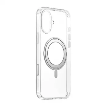 Telefona magnētiskais vāciņš Baseus SkyRing P6016100A201-04 caurspīdīgs ar 360° statīvu