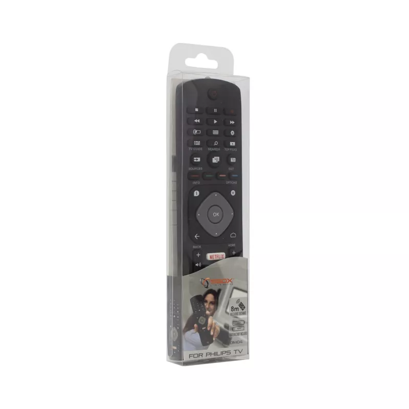 Universālā tālvadības pults SBOX RC-01404 Philips televizoriem — saderīga aizstājējpults