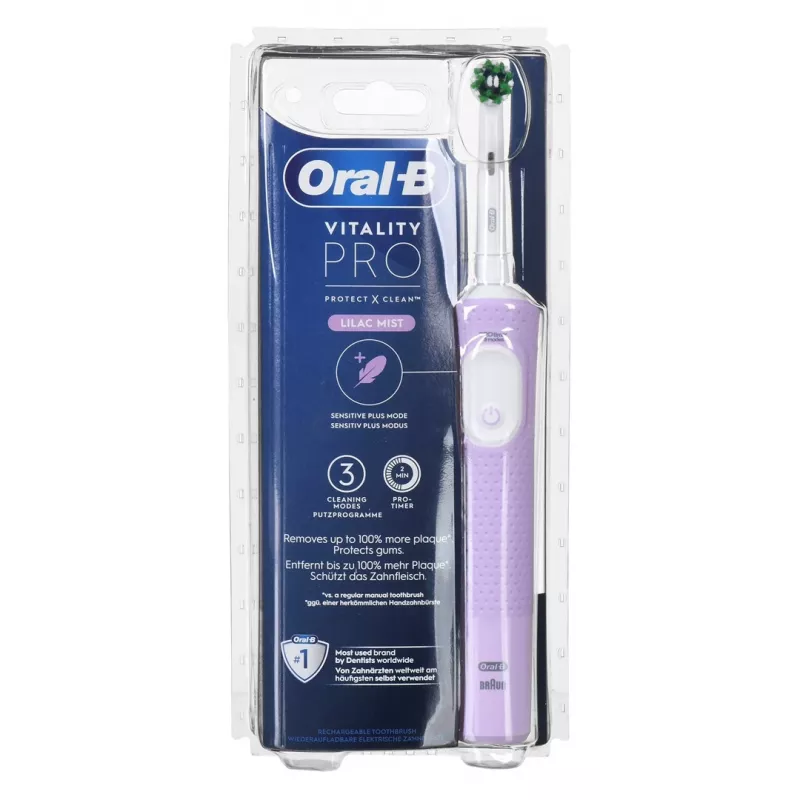Oral-B Vitality Pro D103 Lilac Elektriskā zobu birste 3 režīmi taimeris Lila