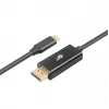 USB-C uz DisplayPort kabelis TB AKTBXVDUSBCDP2B 2 m — melns