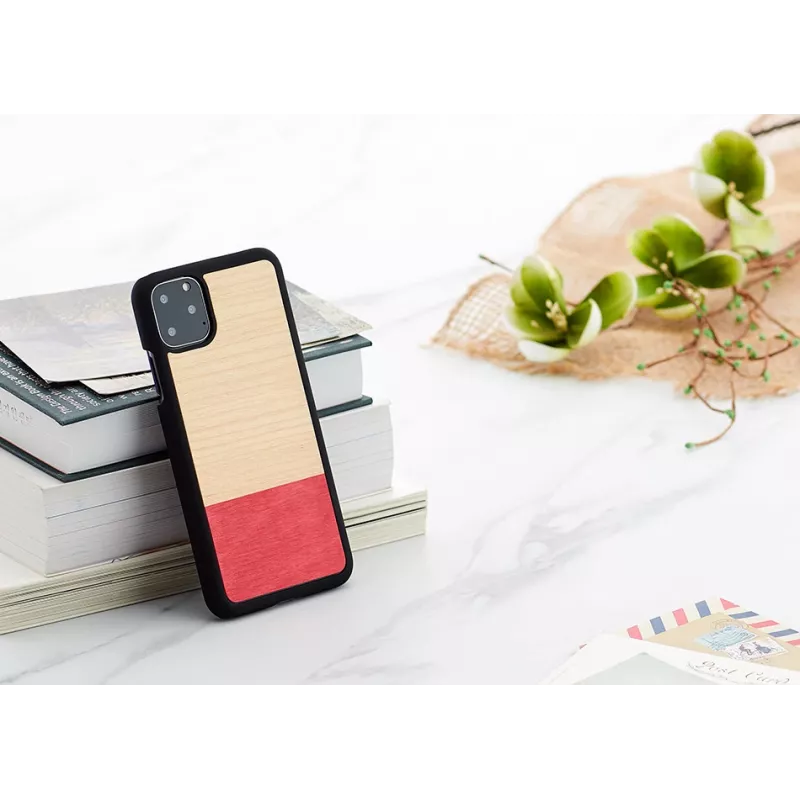 Viedtālruņa maciņš man and wood iPhone 11 Pro Max — melns aizsargapvalks