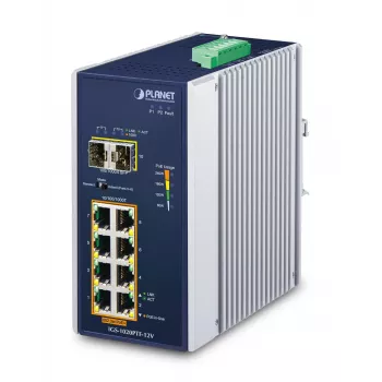 Nepārvaldāms komutators PLANET IP30 Ind 8-P 10/100/1000T