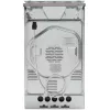 Brīvi stāvoša plīts Amica SHM51071W Electric Gas White 4 gāzes zonas 63L