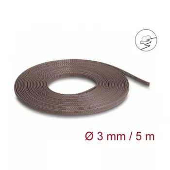 Kabeļu apvalks DeLOCK 20902 brūns poliesters 3 mm