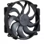 Noctua NF-A14x25r G2 PWM chromax.Melns 140 mm ventilators