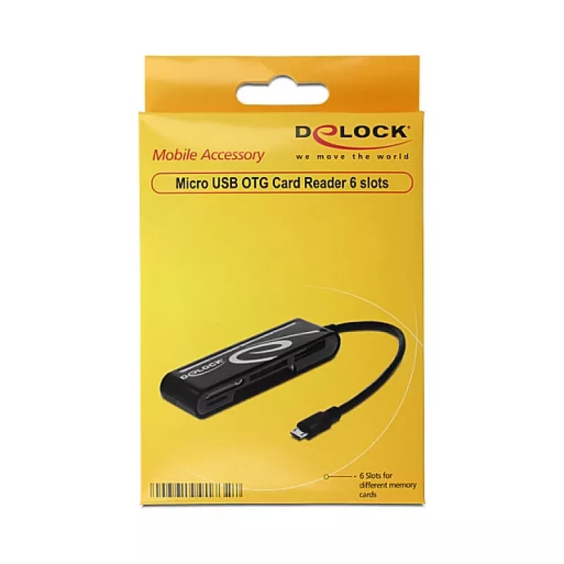 Karšu lasītājs DeLOCK 91732 USB 2.0 Melns
