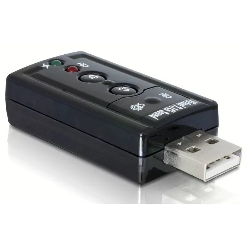DeLOCK USB Sound Adapter 7.1 - Skaņas karte - Stereo - USB (61645)