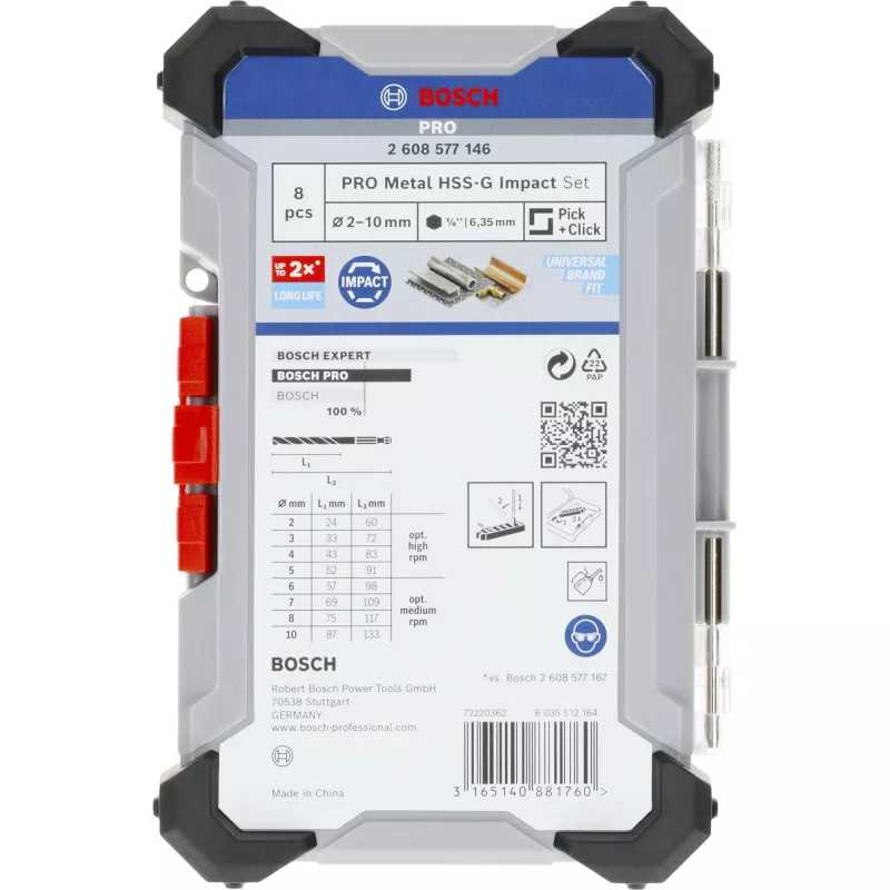 Bosch 2608577146 vērpjdziļurbju komplekts