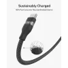 USB-C uz USB-C kabelis Anker A82E2 — 0,9 m, USB C uz USB C, melns