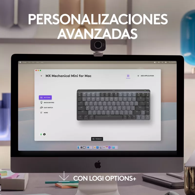 Logitech MX Mechanical Mini bezvadu tastatūra Tenkeyless Bluetooth