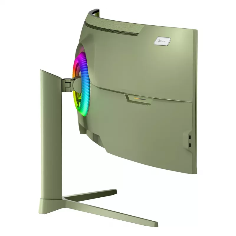 Izliekts datora monitors Arozzi Nova 49 collas (124,5 cm) Dual QHD 5120×1440 LED VA, 4 ms, zaļš