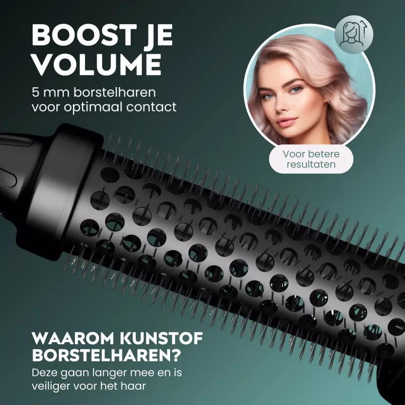 Karstā suka Revamp BR-1300A-EU Keramiskā Jonu 30mm – apsildāma veidošanas suka matiem