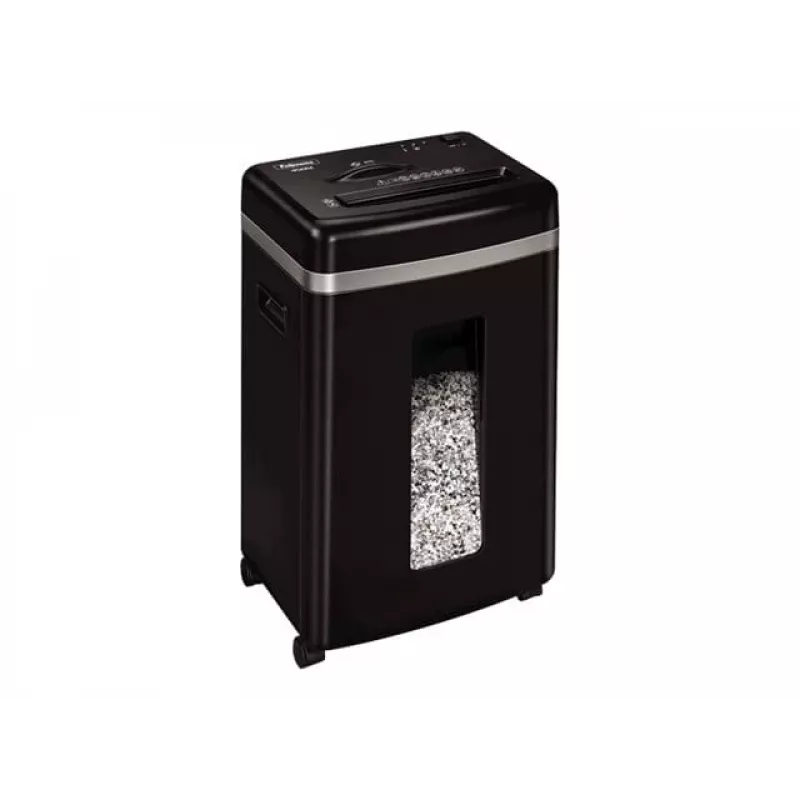 Papīra smalcinātājs Fellowes Powershred 450M Micro-cut, 9 lapu ietilpība, 2 x 12 mm, 22 L tvertne, melns