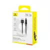 Baseus Gem USB uz IP 2.4A ātrās uzlādes kabelis 2 m Melns