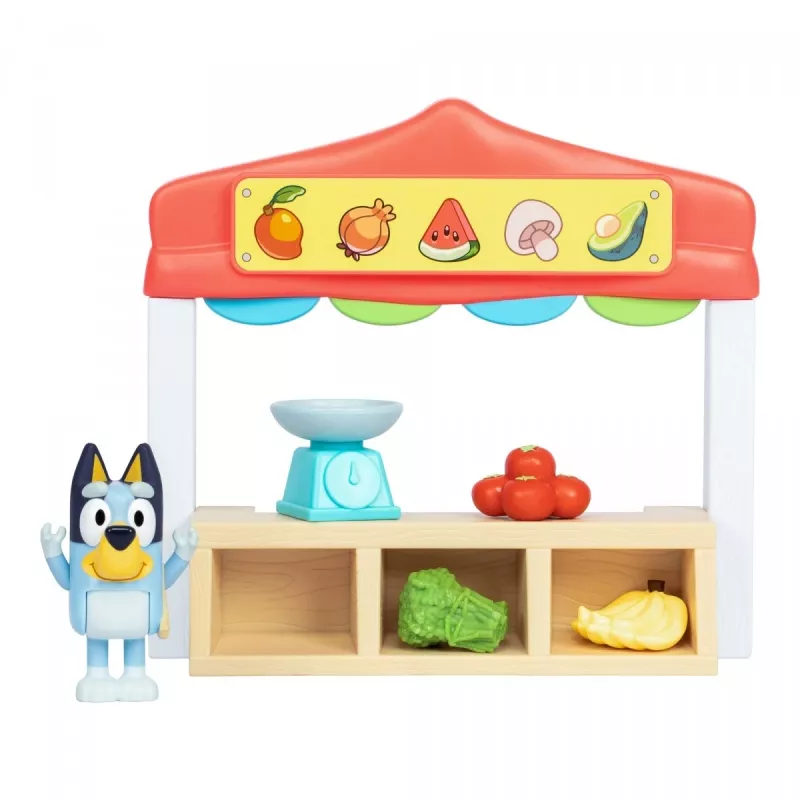 Rotaļfigūru komplekts TMTOYS Mini Bluey Grocery store BLU17555 – mini varoņu komplekts rotaļām