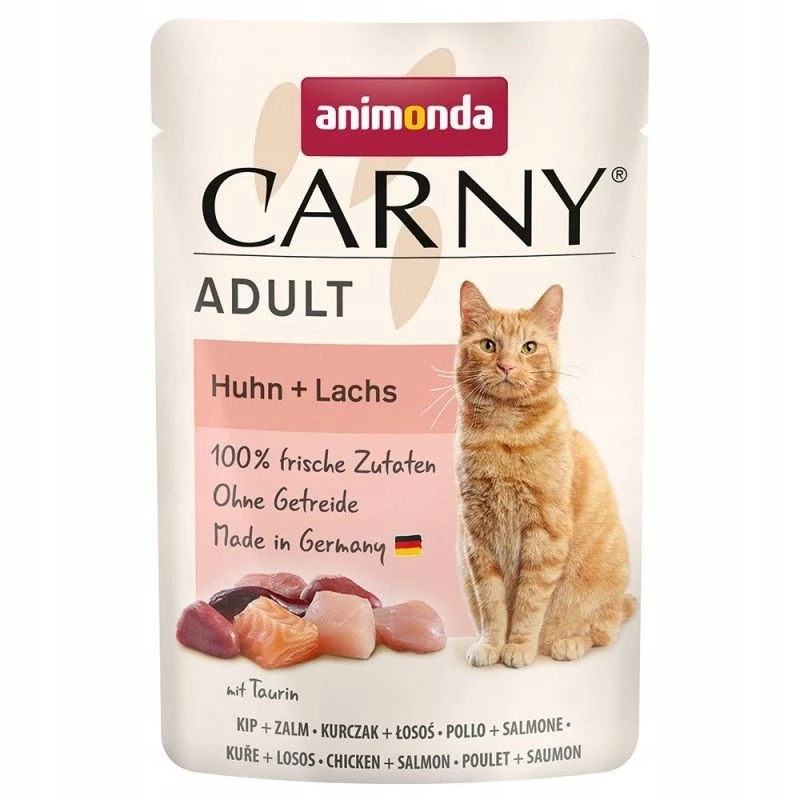 ANIMONDA Carny Adult vistas un laša - mitrā kaķu barība - 85g