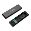 SSD korpuss QOLTEC 50312 melns vienam M.2 SATA diskam, USB Type-C (USB 2.0 / 3.2 Gen 1)