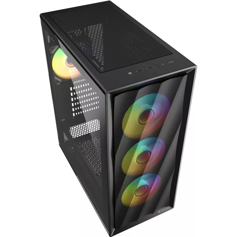 Datora korpuss Sharkoon VK4 ARGB ATX melns