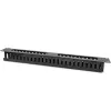 Kabeļu organizators QOLTEC 54514 19 collu statņiem, 24 pieslēgvietas