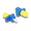 DeLOCK Optiskās šķiedras hibrīda savienotājs LC Simplex female uz ST Simplex female zils