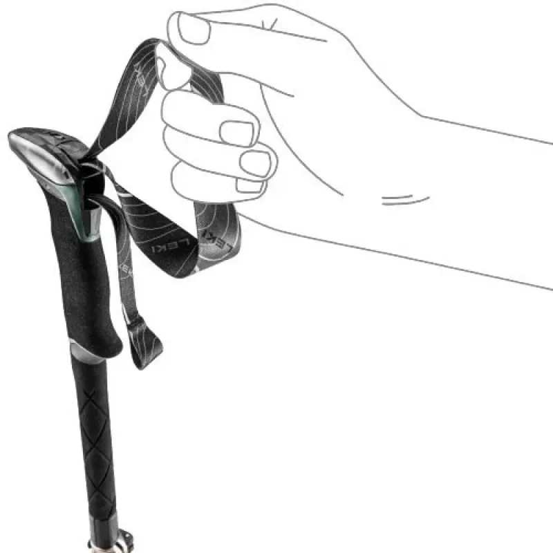 Leki TR Makalu FX regulējami trekinga nūjas 110–130 cm, zaļa