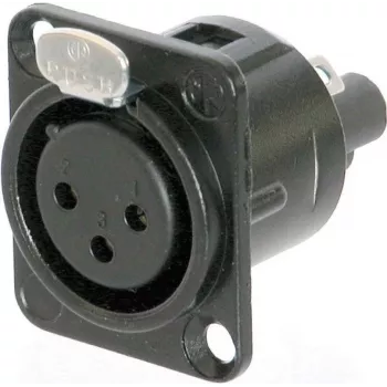 Neutrik NC3FD-S-B-1 savienojamības piederums, melns