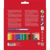 Faber-Castell 112819 Grip Skin Tones krāsainie zīmuļi, 18+6